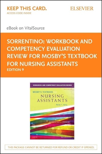 Workbook and Competency Evaluation Review for Mosby's Textbook for Nursing Assistants - Elsevier eBook on VitalSource (Retail Access Card)