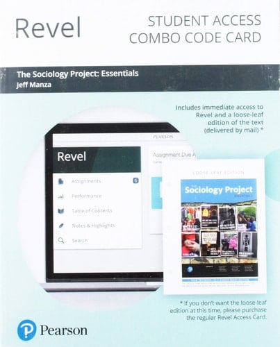 Revel + Print Combo Access Code for The Sociology Project: Essentials