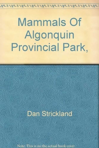 Mammals of Algonquin Provincial Park, 1987