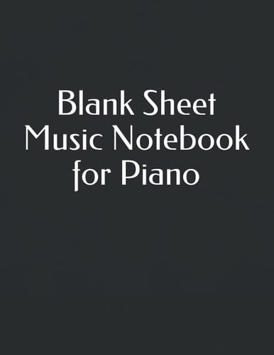 Blank Sheet Music Notebook for Piano