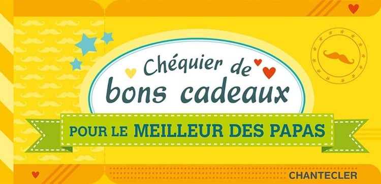 Chéquier de bons cadeaux pour le meilleur des papas