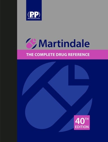 Martindale The Complete Drug Reference. Preparations, manufacturers, pharmaceutical terms in various languages, general index, cyrillic index