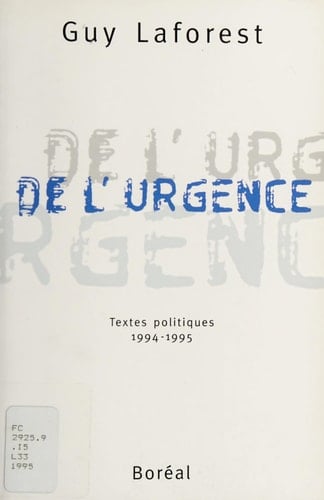 De l'urgence