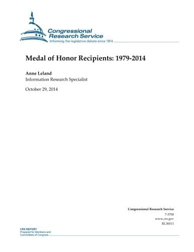 Medal of Honor Recipients 1979-2014