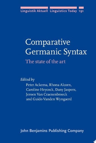 Comparative Germanic Syntax The state of the art