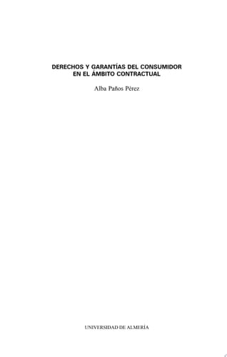 Derechos y garantías del consumidor en el ámbito contractual