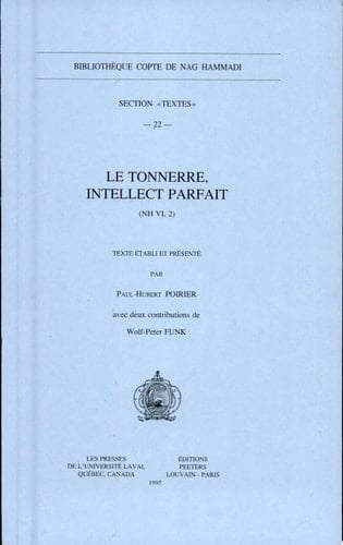 Le tonnerre, intellect parfait (NH VI, 2)