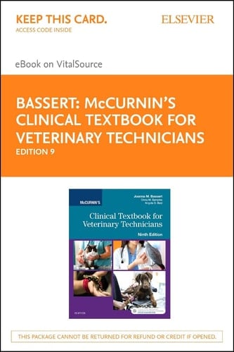 McCurnin's Clinical Textbook for Veterinary Technicians - Elsevier eBook on VitalSource (Retail Access Card)