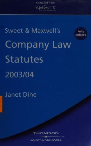 Sweet & Maxwell's Company Law Statutes 2003/04