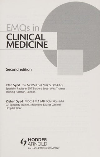 EMQs in Clinical Medicine Second Edition