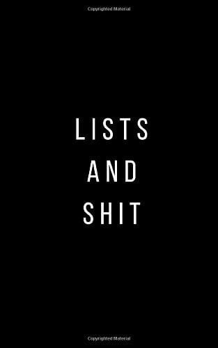 Lists and Shit Blank Book