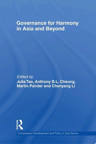Governance for Harmony in Asia and Beyond