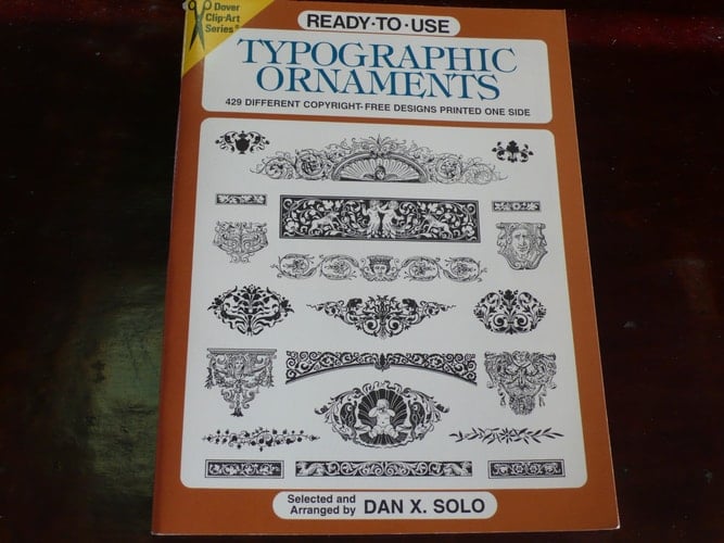 Ready-to-Use Typographic Ornaments 429 Different Copyright-Free Designs Printed One Side