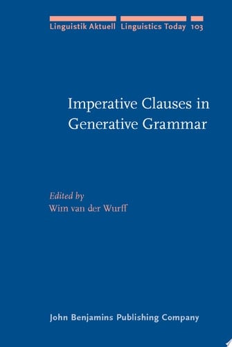 Imperative Clauses in Generative Grammar Studies in honour of Frits Beukema