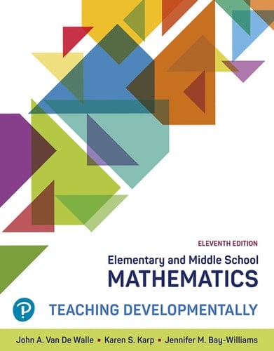 Pearson eText Access Code for Elementary and Middle School Mathematics: Teaching Developmentally
