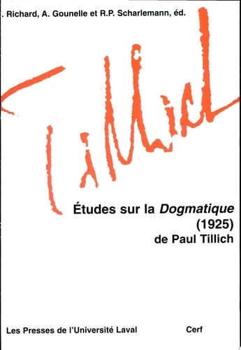 Études sur la Dogmatique, 1925, de Paul Tillich