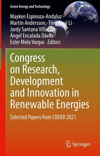 Congress on Research, Development and Innovation in Renewable Energies Selected Papers from CIDiER 2021