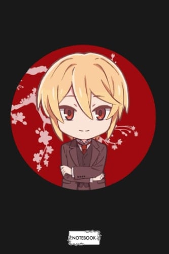 Moriarty The Patriot William James Moriartychibi Red Circle Holmes Notebook: Diary, Lined College Ruled Paper, Matte Finish Cover, Planner, 6x9 120 Pages, Journal