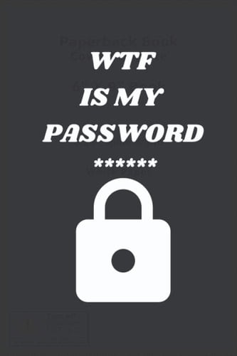 WTF Is My Password: WTF Is My Password: Password Book Log Book AlphabeticalPocket Size Purple Flower Cover Black Frame 6" x 9" (Password Logbook)