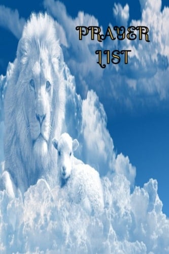 PRAYER JOURNAL: PRAYING HANDS, FAITH, LAMB OF GOD, SHEEP, CLOUDS, HEAVEN, PRAYING