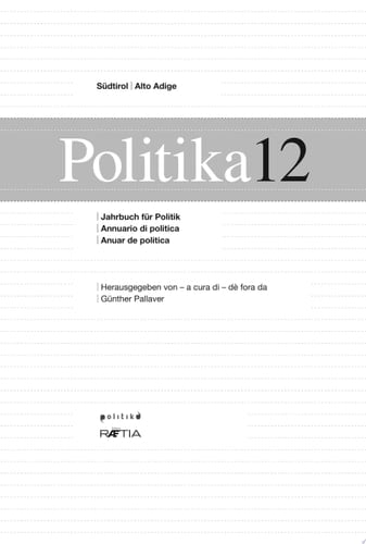 Politika 12 Jahrbuch für Politik | Annuario di politica | Anuer de pulitica