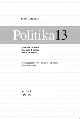 Politika 13 Jahrbuch für Politik | Annuario di politica | Anuer de pulitica