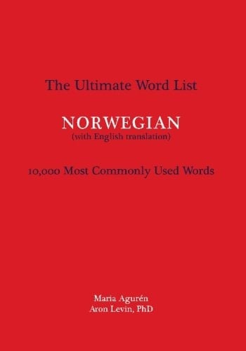 The Ultimate Word List - Norwegian 10000 Most Commonly Used Words (with English Translation)