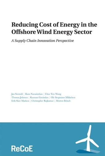 Reducing Cost of Energy in the Offshore Wind Energy Sector A Supply Chain Innovation Perspective