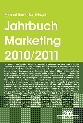 Jahrbuch Marketing 2010/2011 Trendthemen und Tendenzen