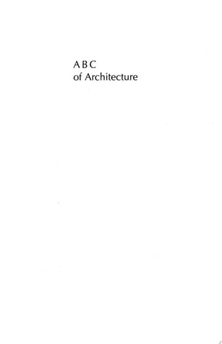 ABC of Architecture