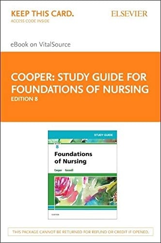Study Guide for Foundations of Nursing - Elsevier eBook on VitalSource (Retail Access Card): Study Guide for Foundations of Nursing - Elsevier eBook on VitalSource (Retail Access Card)