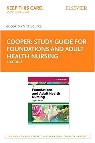 Study Guide for Foundations and Adult Health Nursing - Elsevier eBook on VitalSource (Retail Access Card): Study Guide for Foundations and Adult ... eBook on VitalSource (Retail Access Card)