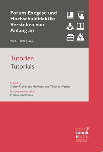 Tutorien | Tutoring VvAa Heft 1 / 5. Jahrgang 2020