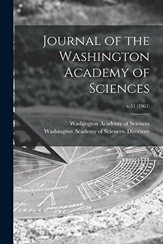 Journal of the Washington Academy of Sciences; V.51 (1961)