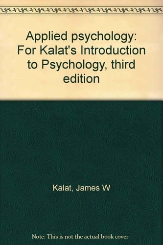 Introduction to Psychology Applied Psychology