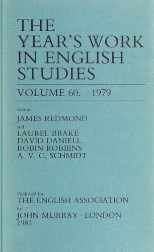 The Year's Work in English Studies 1979. 60