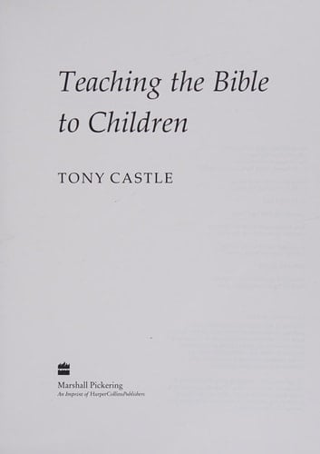 Teaching the Bible to Children