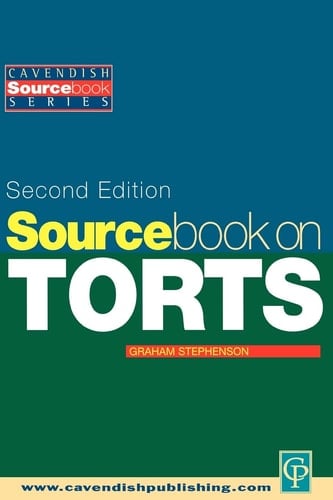 Sourcebook on Tort Law