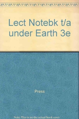 Lecture Notebook for Understanding Earth, Third Edition
