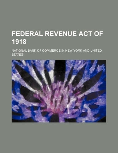 Federal revenue act of 1918