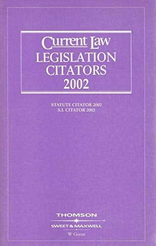Current Law Legislation 2002