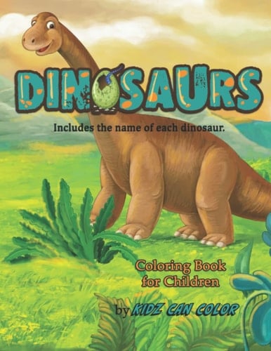 DINOSAURS: Coloring Book for Children