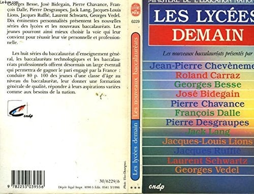 Les lycées demain orientations 1986