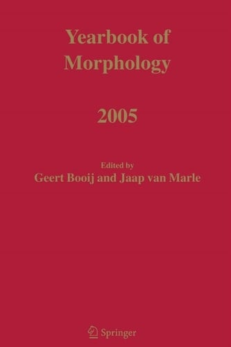 Yearbook of Morphology 2005