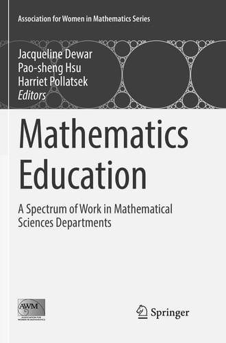 Mathematics Education A Spectrum of Work in Mathematical Sciences Departments