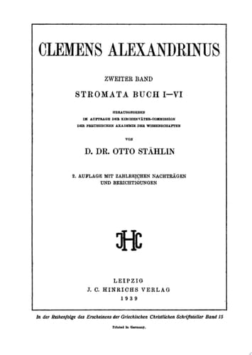 Stromata Buch I–VI