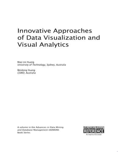 Innovative Approaches of Data Visualization and Visual Analytics
