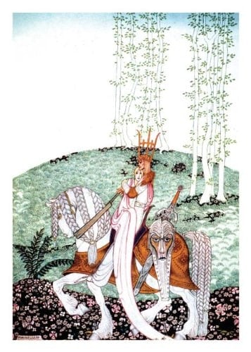 A Bride and Groom on a Glorious Horse Wedding Card