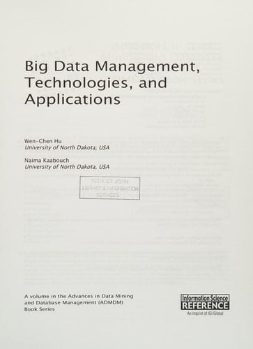 Big Data Management, Technologies, and Applications