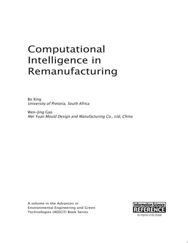 Computational Intelligence in Remanufacturing